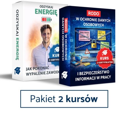 Pakiet 2 kursów - Wypalenie zawodowe + RODO